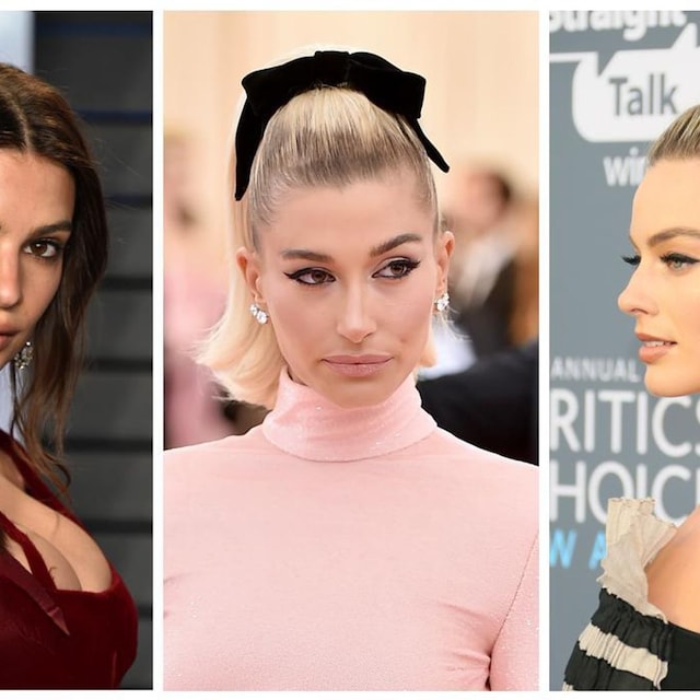 collage celebs con ribbons