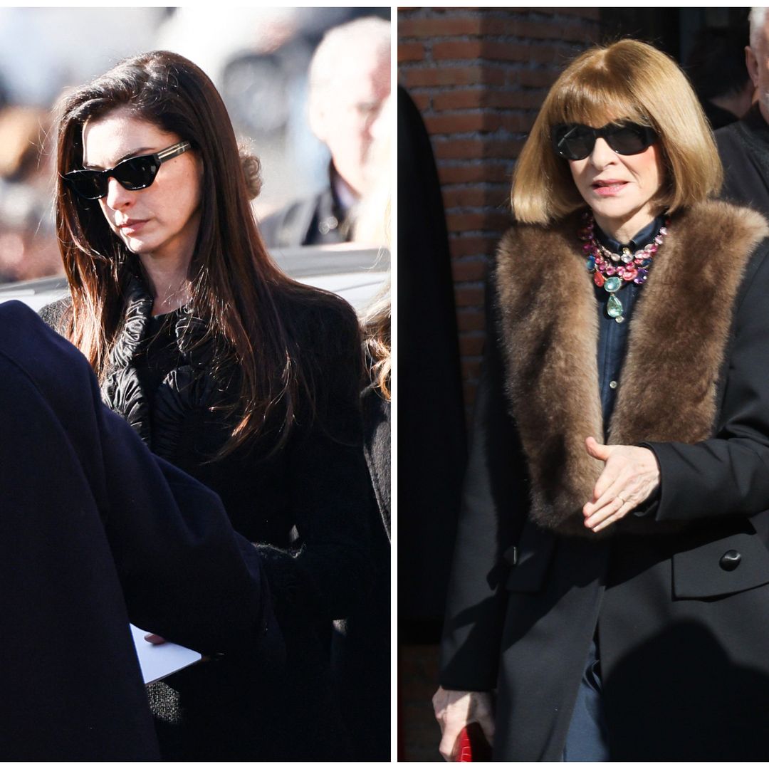 Anne Hathaway, Anna Wintour y más celebridades le dan el último adiós a Valentino en Roma