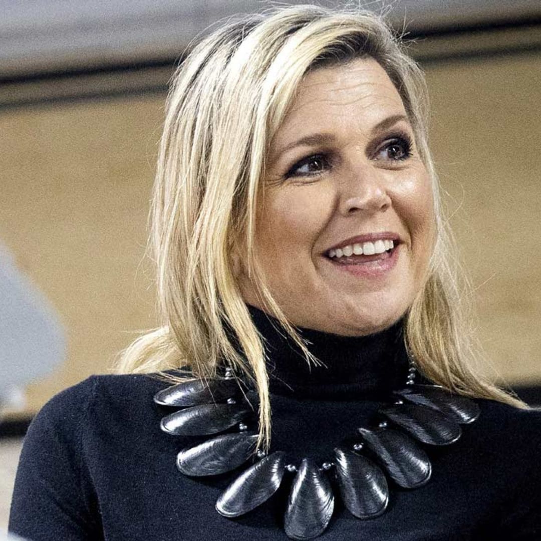 Máxima de Países Bajos, la reina de los complementos, sorprende ¡con un collar de mejillones!