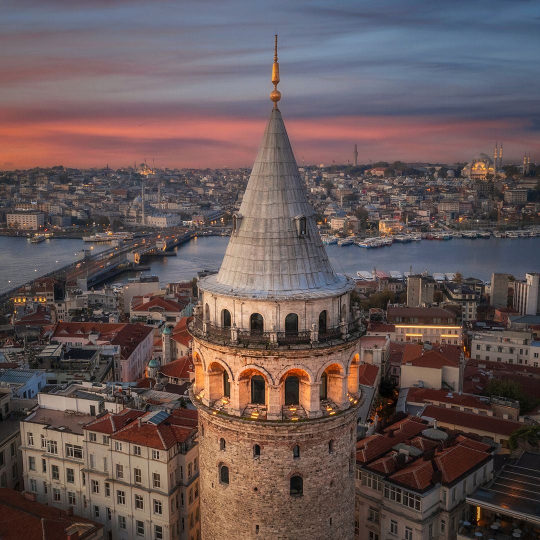 Vista aérea al otro lado del Cuerno de Oro desde la Torre Gálata, Estambul