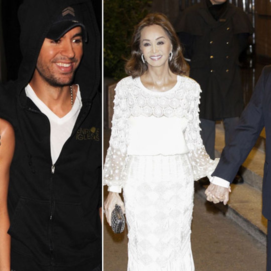 Enrique Iglesias y Anna Kournikova, visita exprés a Madrid para felicitar a Mario Vargas Llosa en su cumpleaños