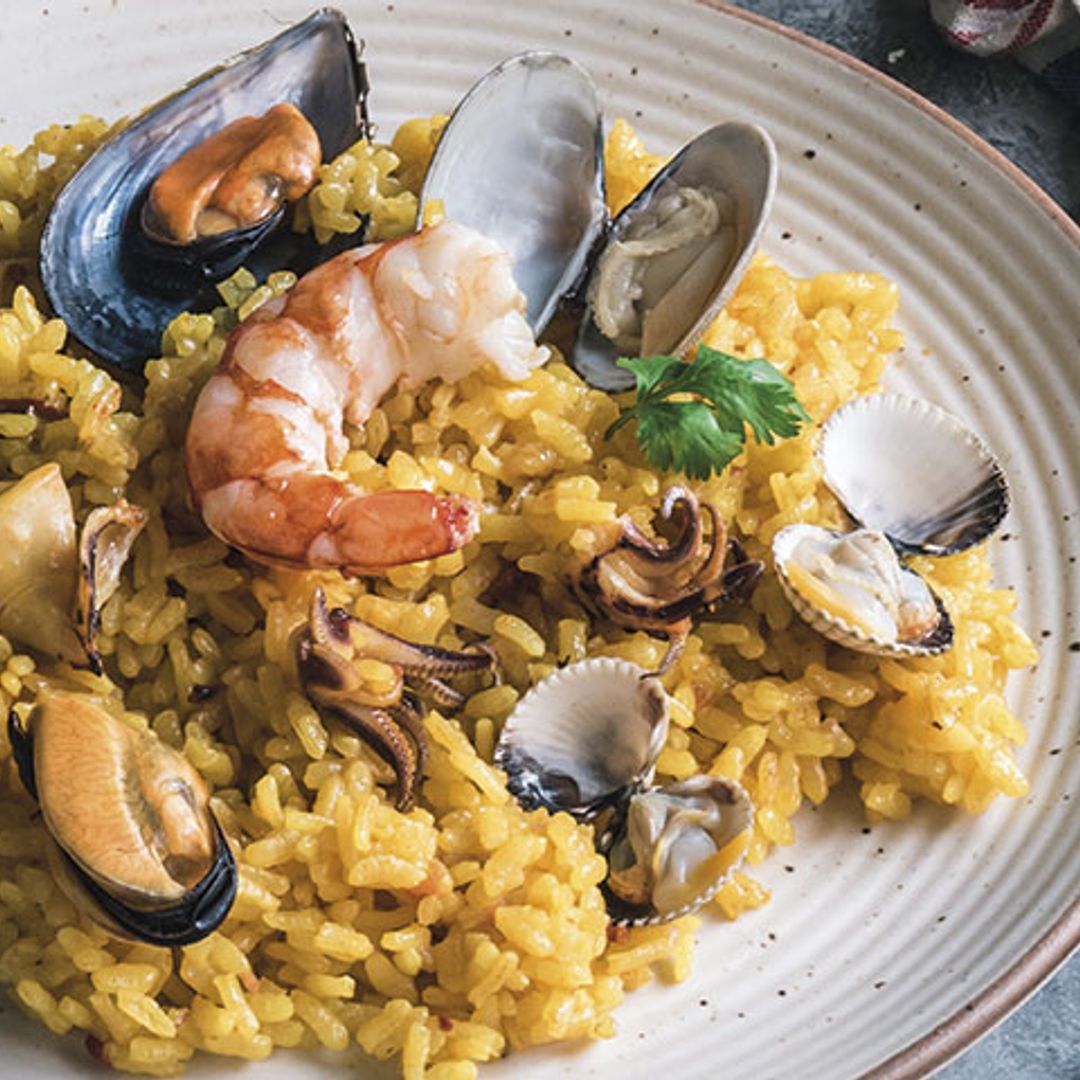 Arroz marinero en olla exprés
