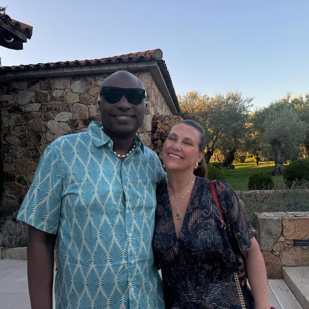 Durek Verrett y Marta Luisa de Noruega en Córcega