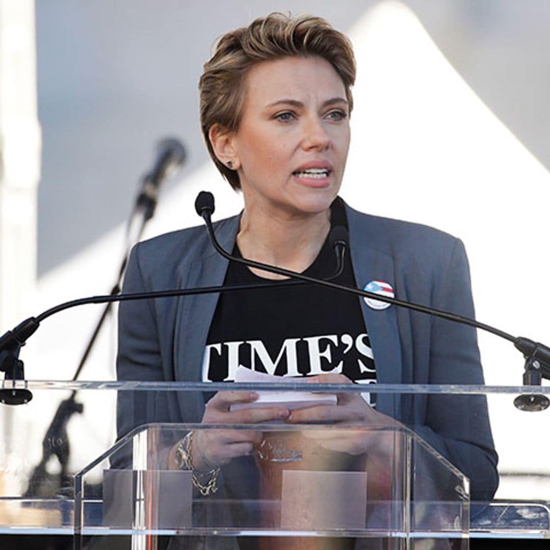 De Scarlett Johnasson a Jane Fonda, las 'celebrities' inundan la 'Marcha de la Mujer'