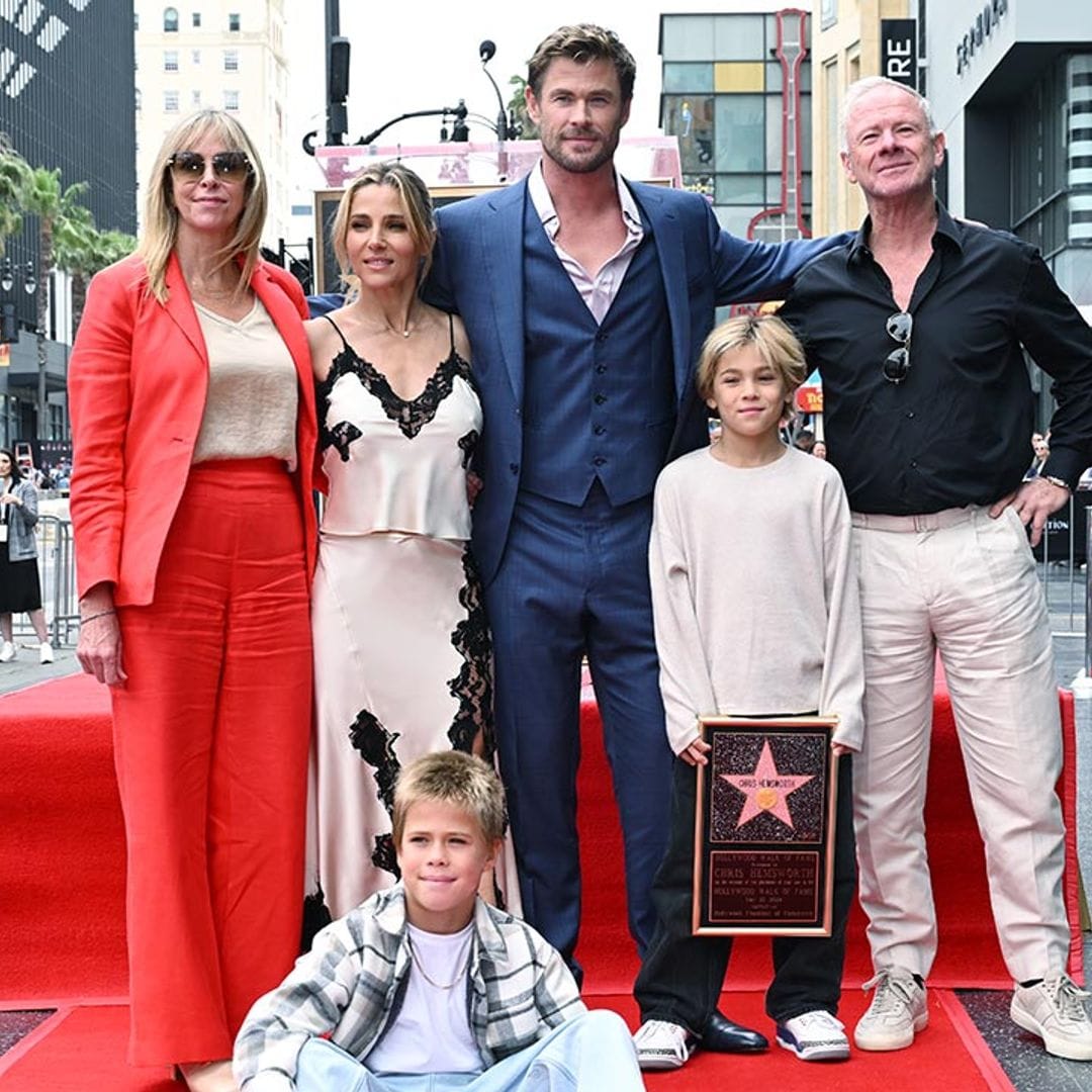 Chris Hemsworth le dedica la Estrella de la Fama a Elsa Pataky y a sus hijos