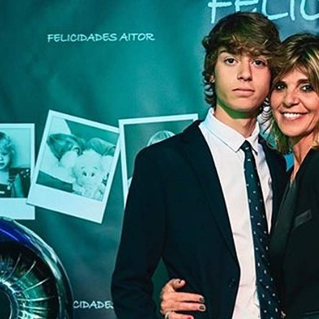 Aitor, el hijo de Arantxa de Benito y Guti, cumple 18 años y su madre abre el álbum de fotos