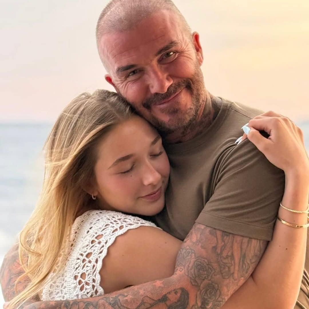 tierna imagen de David y Harper