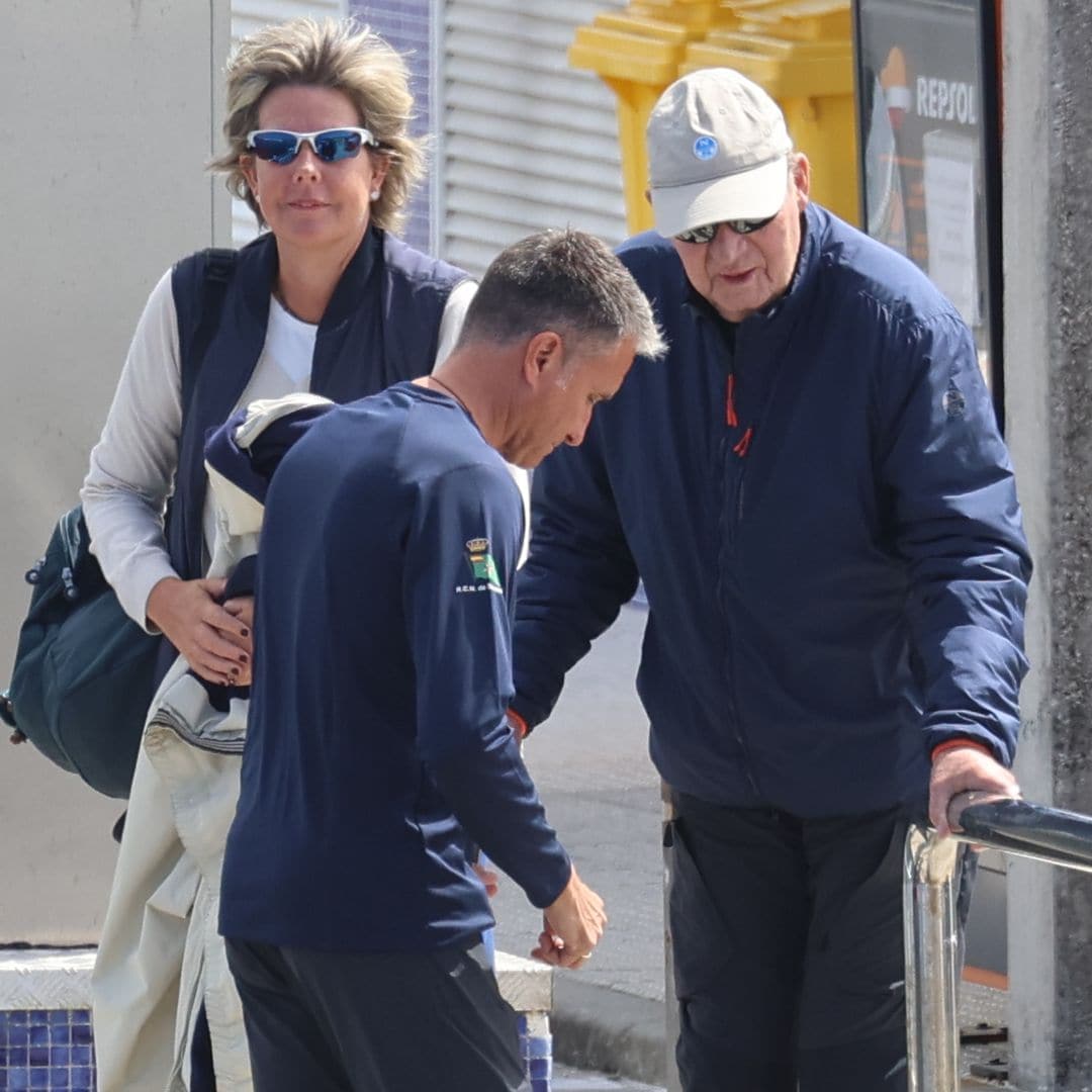 Simoneta Gómez-Acebo, fan incondicional de su tío el rey Juan Carlos en las regatas de Sanxenxo