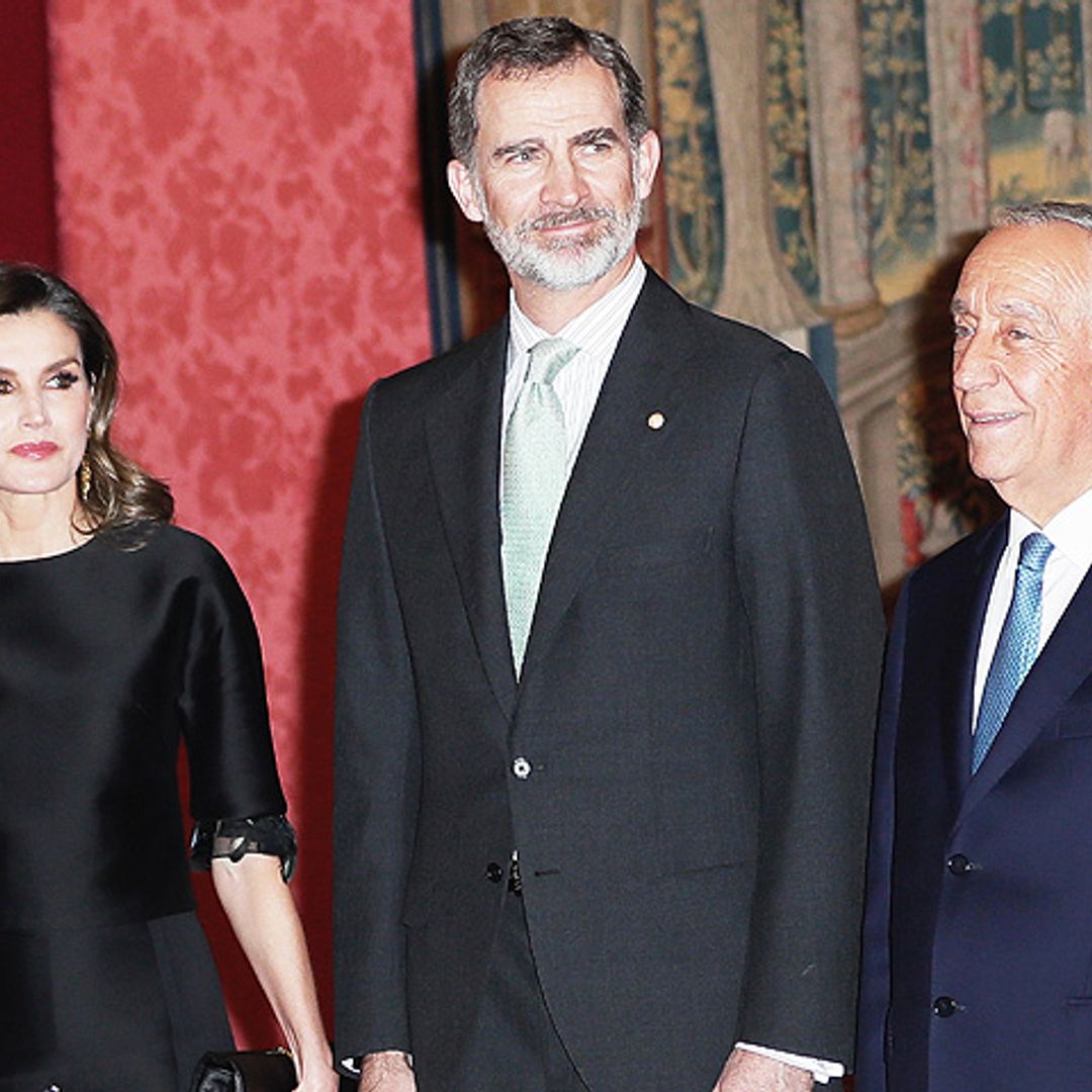 El presidente portugués Marcelo Rebelo de Sousa corresponde a los Reyes con una recepción en El Pardo