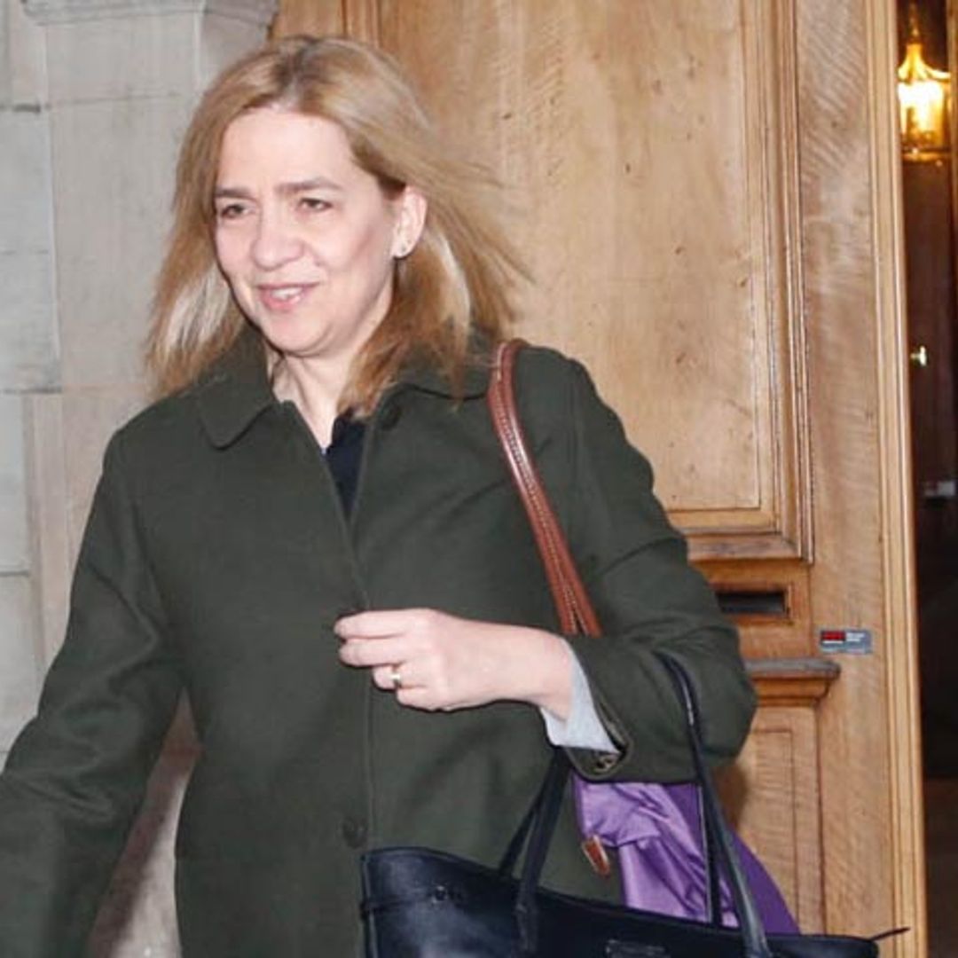 Esta es la primera imagen de la infanta Cristina tras conocer la sentencia del caso Nóos