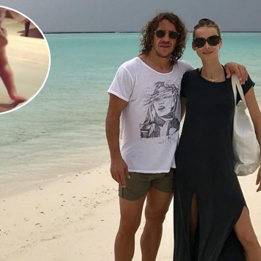 Vanesa Lorenzo y Carles Puyol, un comienzo de año con mucho que celebrar