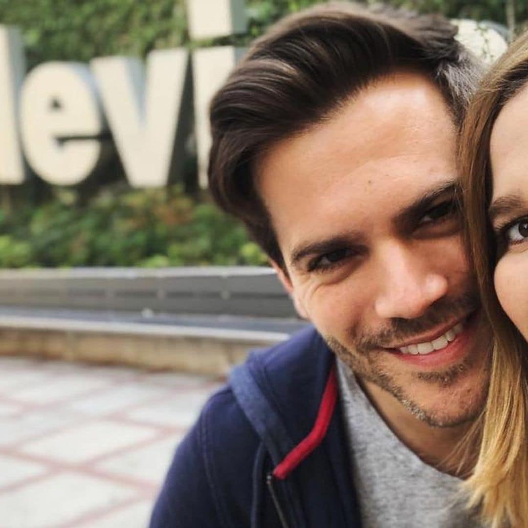 El 'selfie' familiar más divertido y natural de Natalia Sánchez y Marc Clotet