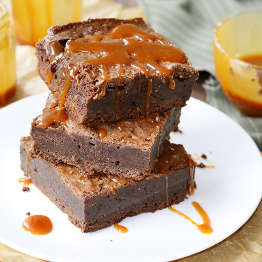 ‘Brownies’ de chocolate con dulce de leche