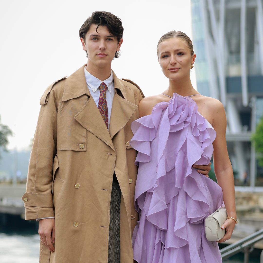 Nicolás de Dinamarca y Benedikte Thoustrup en  la Semana de la Moda Australiana 2025