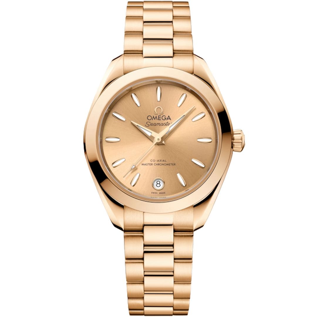 Reloj Seamaster Aqua Terra con oro Moonshine (34.100 €), de Omega