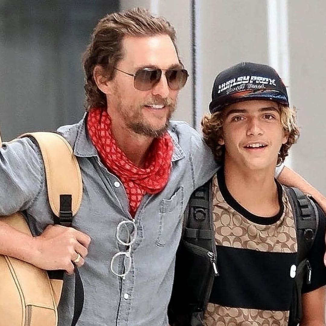 Matthew McConaughey y su hijo Levi, de catorce años, como dos gotas de agua