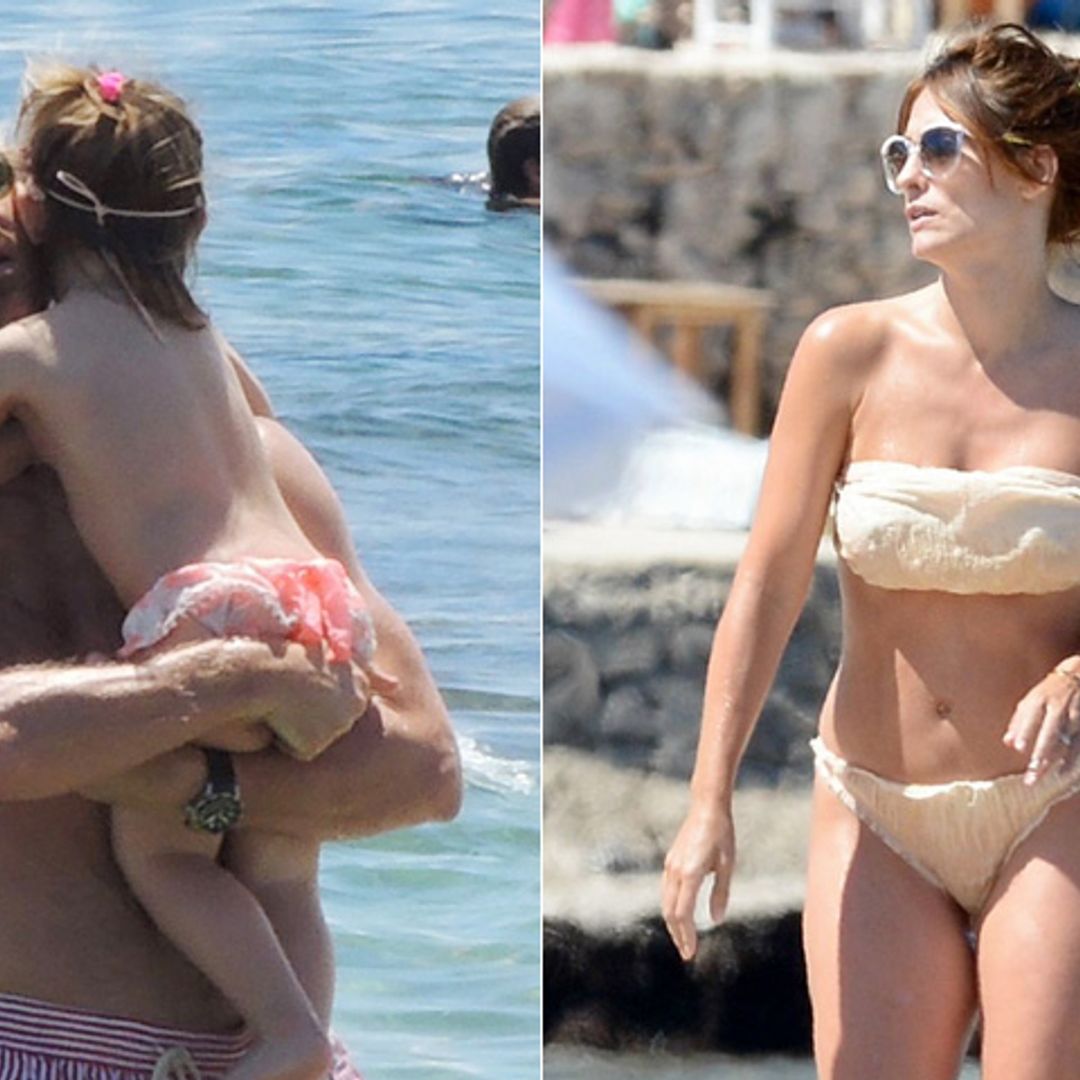 Xabi Alonso y Nagore Aranburu, días de playa en Ibiza con reencuentro incluido