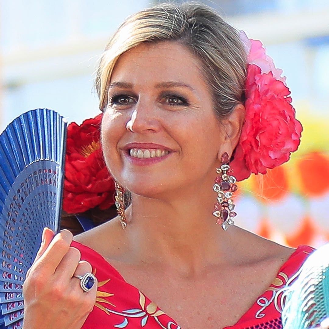 Visita sorpresa de Máxima de Holanda a la Feria de Abril, donde conoció a su marido hace 26 años