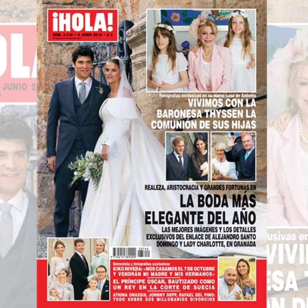 En ¡HOLA!, las mejores imágenes y los detalles exclusivos del enlace de Alejandro Santo Domingo y Lady Charlotte Wellesley