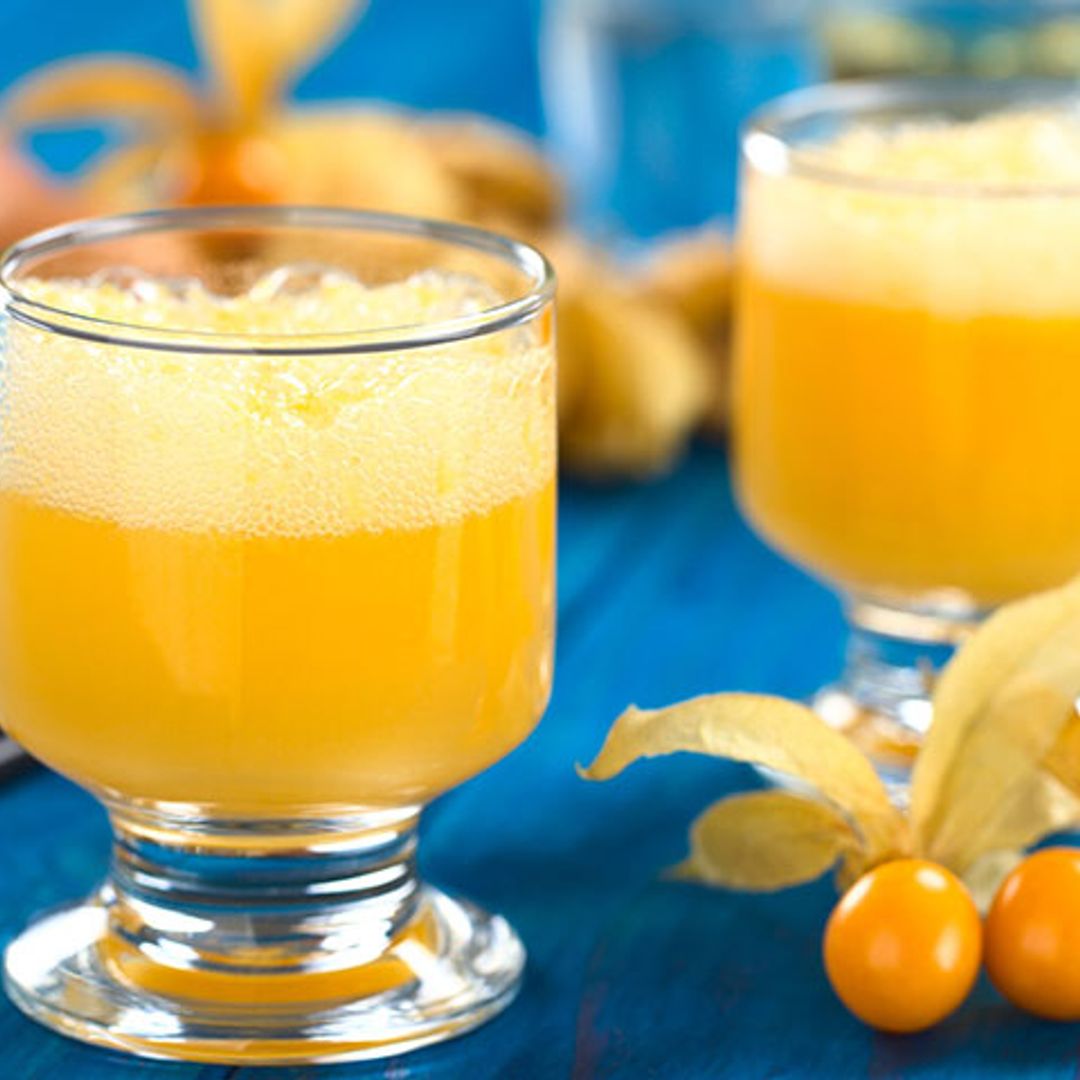 Pisco 'sour' de aguaymanto