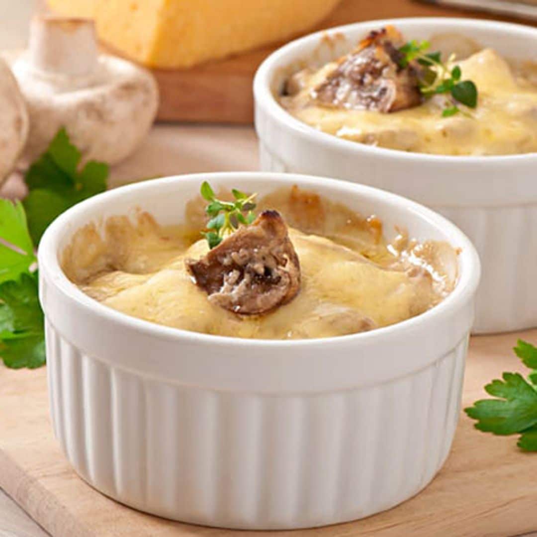 Gratinado de champiñones
