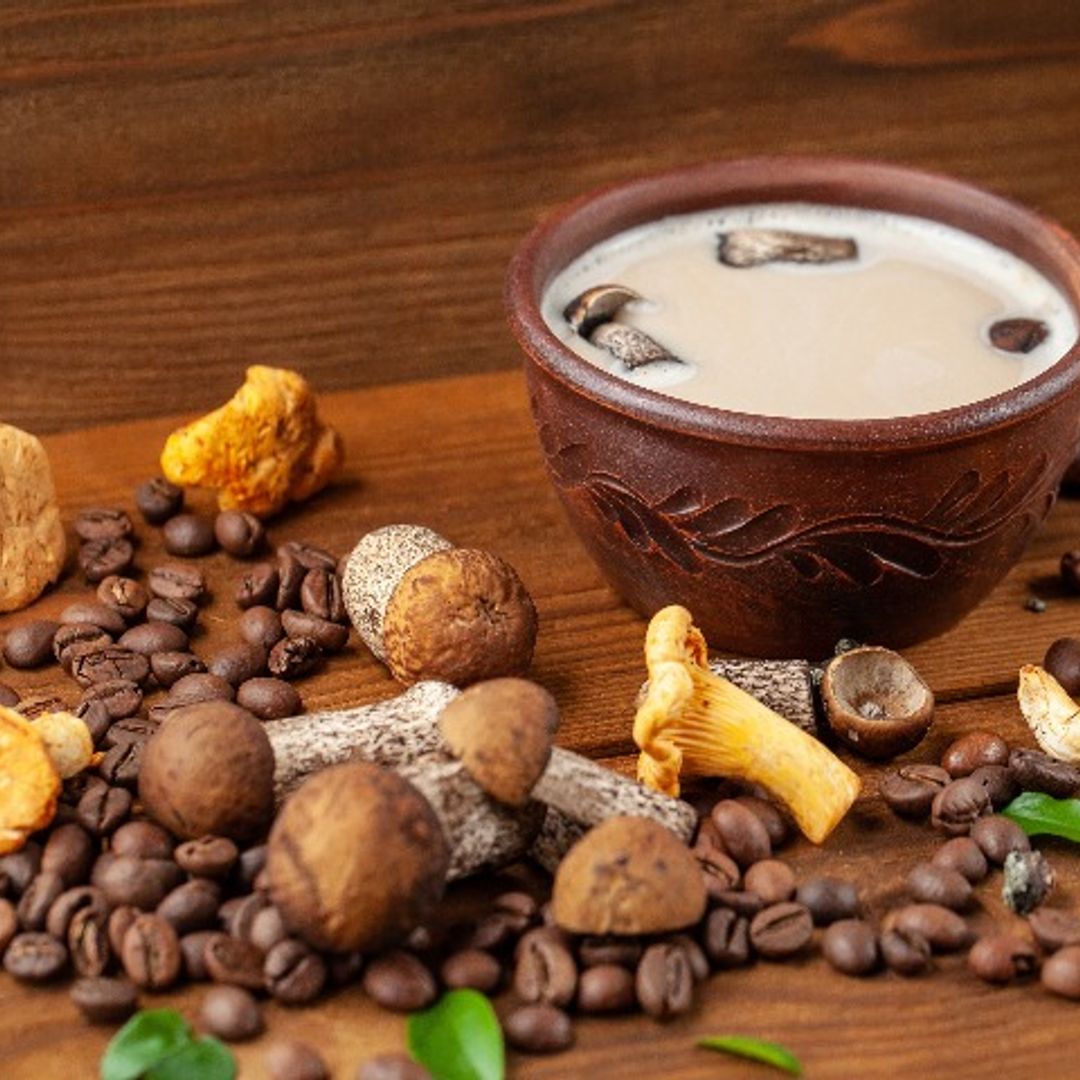 Café de champiñones