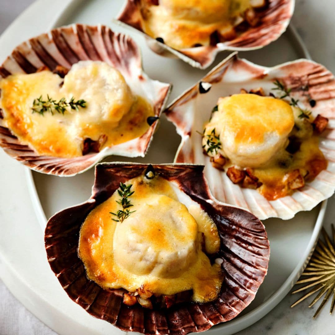 A la plancha, gratinadas… impresionantes recetas con vieiras para Navidad