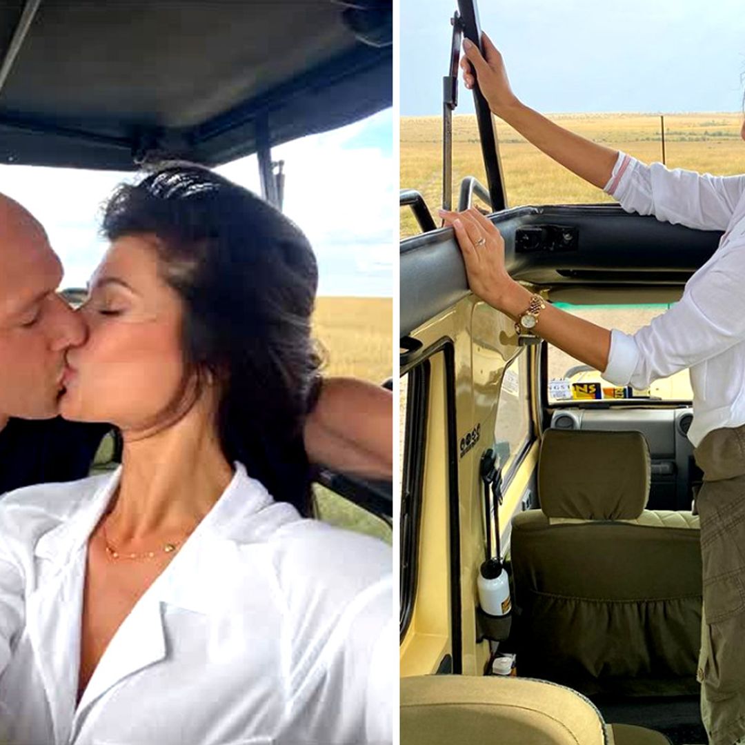 La romántica y 'salvaje' luna de miel de Sonia Ferrer con su marido, de safari por África