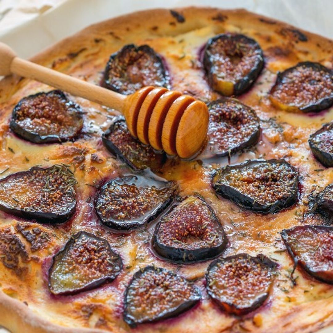Pizza de higos y 'foie'