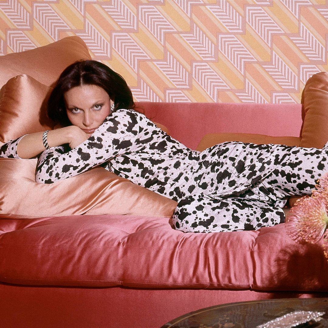 Diane von Fürstenberg durante una sesión de fotos (1976)