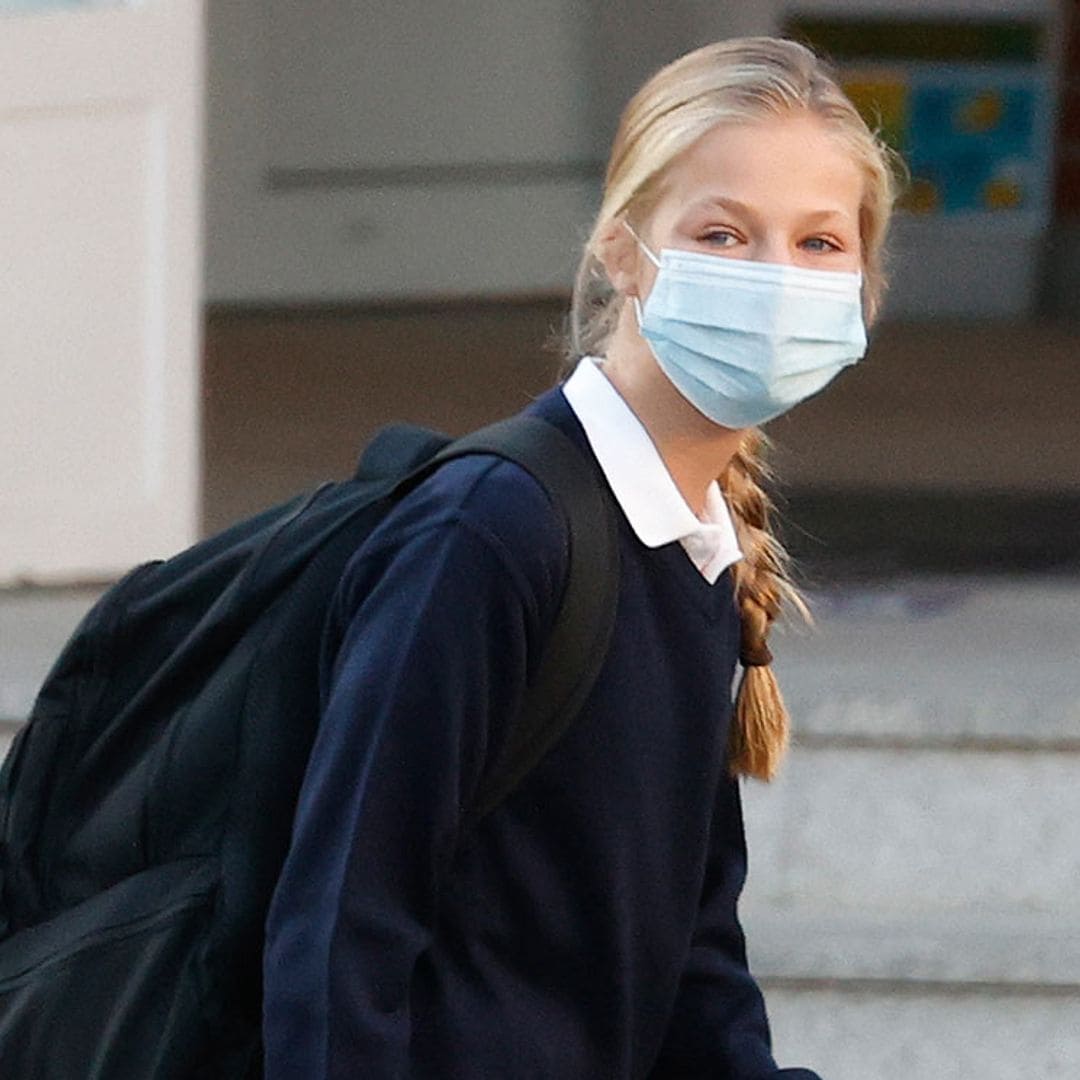Confinada la clase de la princesa Leonor por un positivo en coronavirus