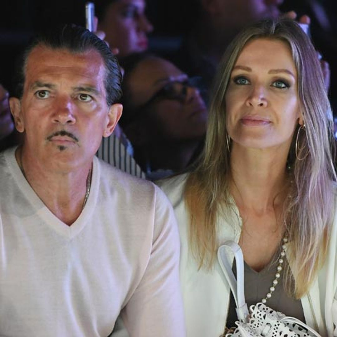 Antonio Banderas y Nicole Kimpel, confidencias a pie de pasarela