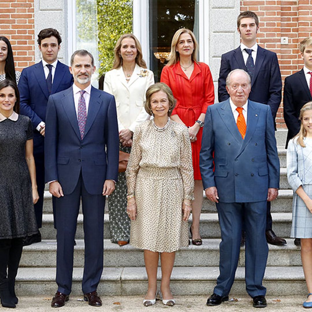La foto familiar del 80 cumpleaños de la reina Sofía con la presencia de la infanta Cristina y sus hijos