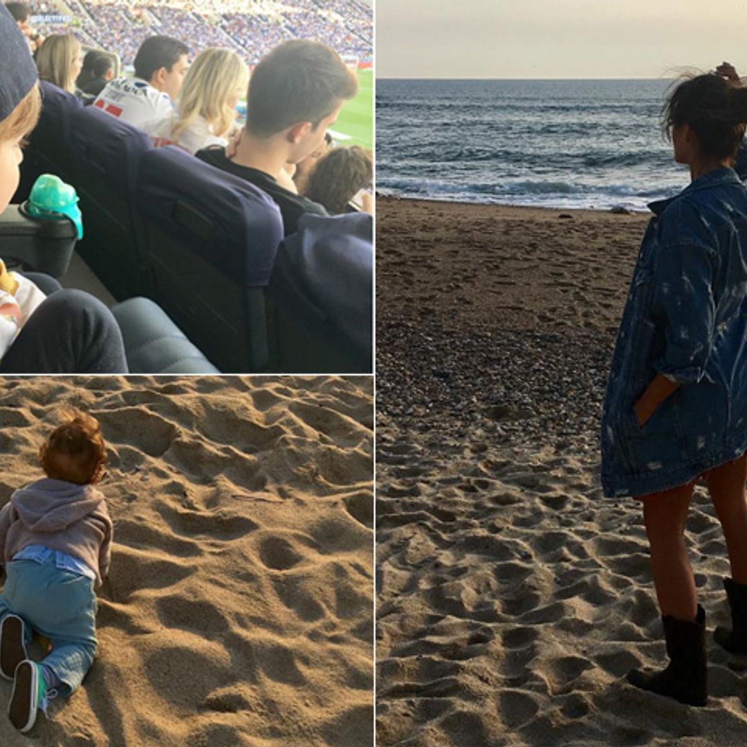 Días de playa, fútbol… Así están siendo las vacaciones de Sara Carbonero con sus hijos