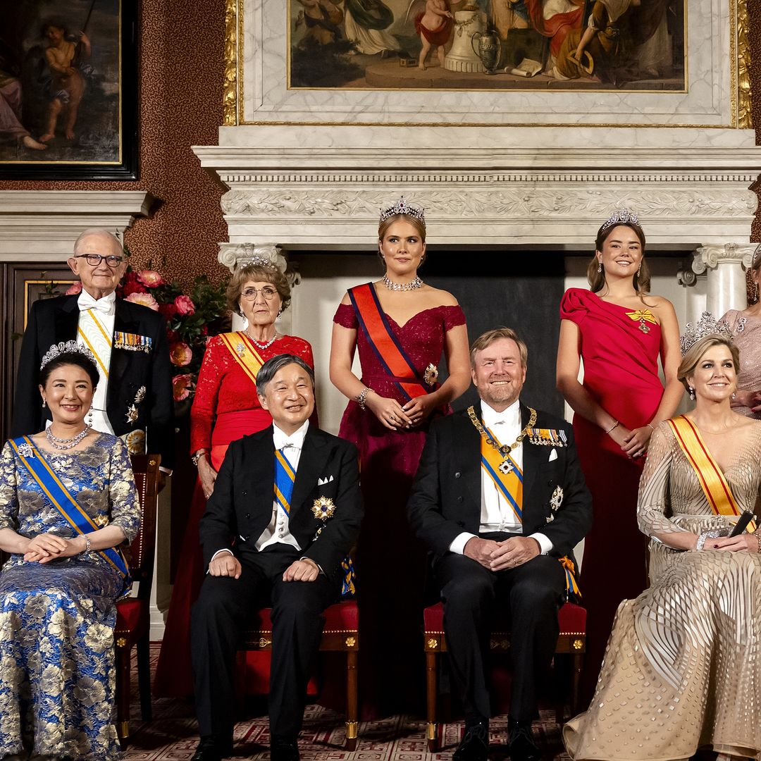 Guillermo y Máxima de Holanda, anfitriones de los emperadores de Japón junto a sus hijas: todos los detalles y el estreno de una importante joya
