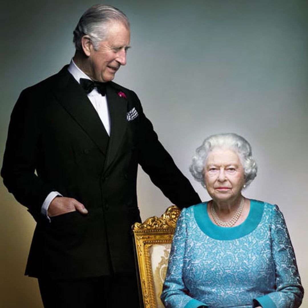 Una broma detrás del último retrato oficial de Isabel II y el príncipe Carlos