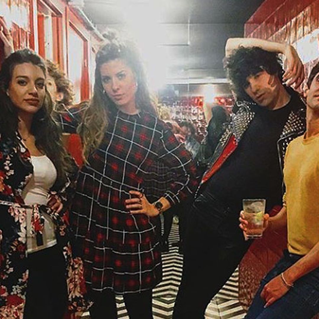La fiesta por Madrid de Los Javis con algunos de los chicos de OT