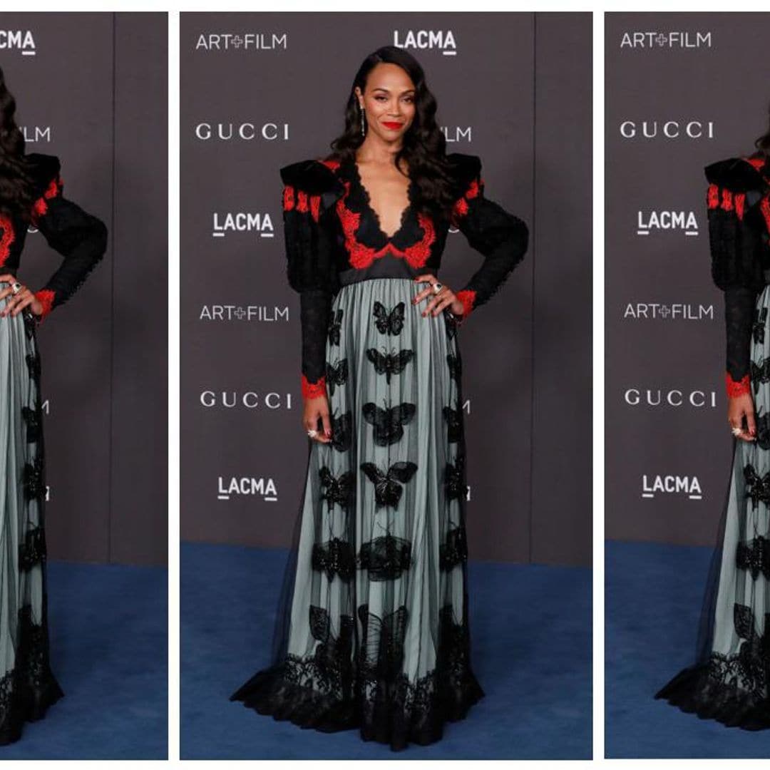 ¿Maxi vestidos de encaje? Lúcelos como Zoe Saldana