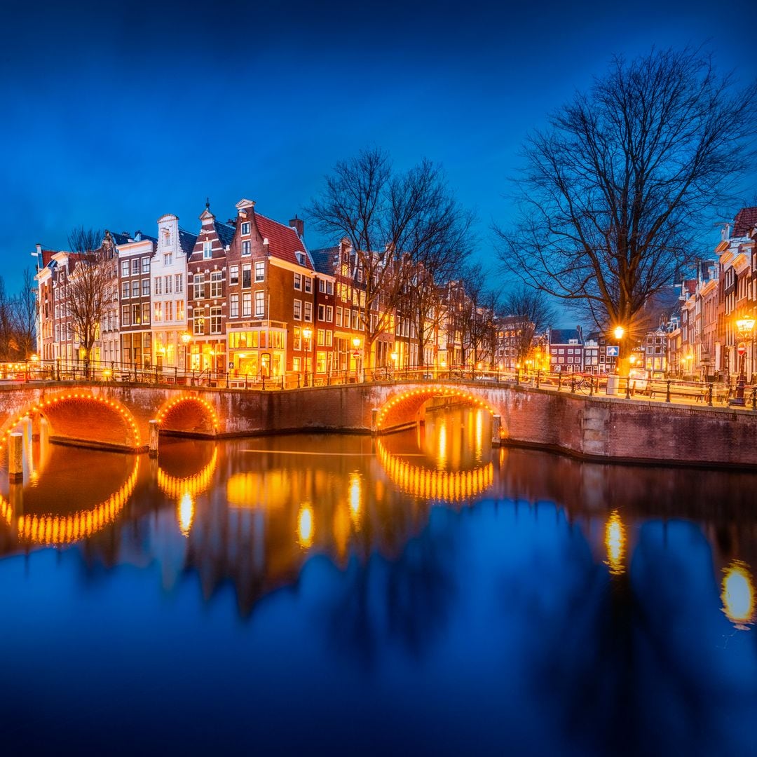 Canales de Amsterdam en invierno