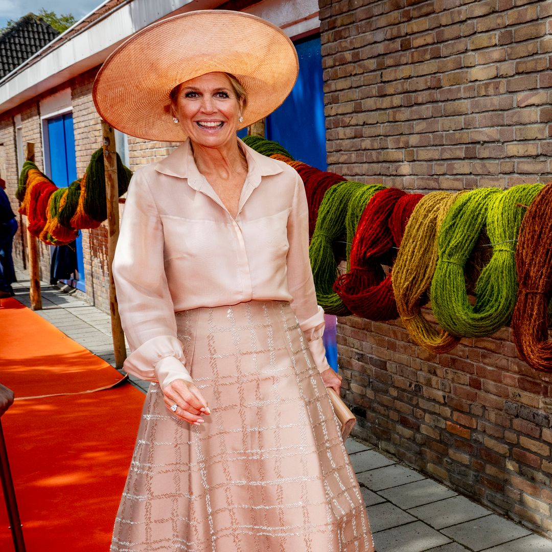 Máxima de Holanda con pamela
