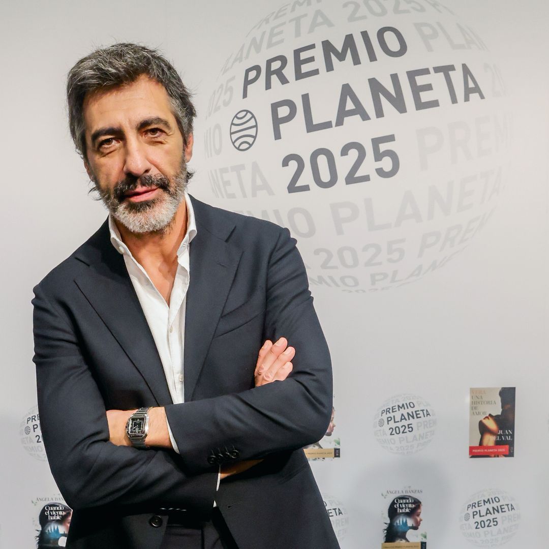Juan del Val durante la presentación del premio Planeta en el invierno de 2025