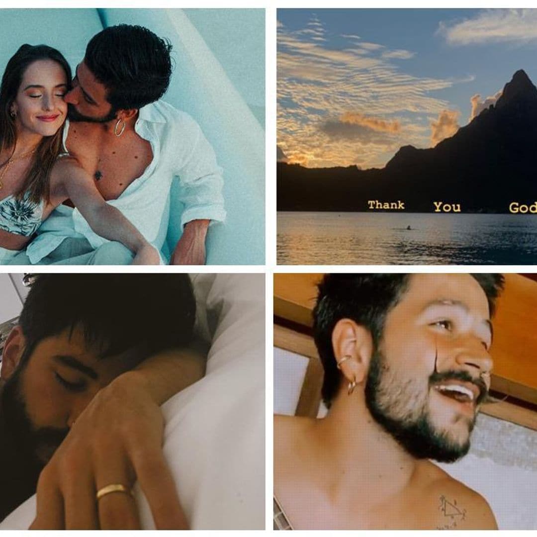 El viaje de bodas de Camilo Echeverry y Evaluna Montaner en el paraíso