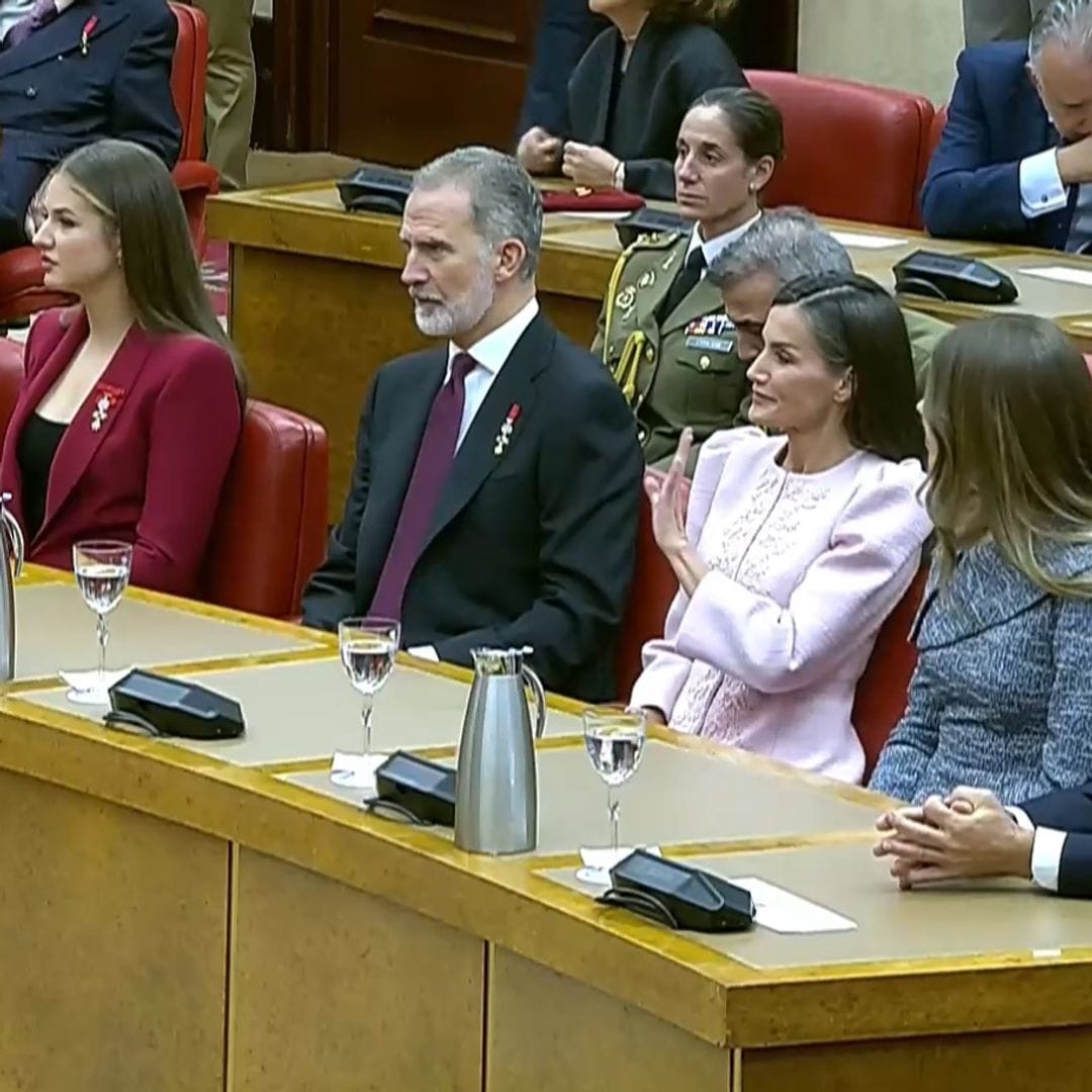Los reyes Felipe y Letizia, Leonor y Sofía conmemoran medio siglo de monarquía en España, en directo: el acto en el Congreso de los Diputados
