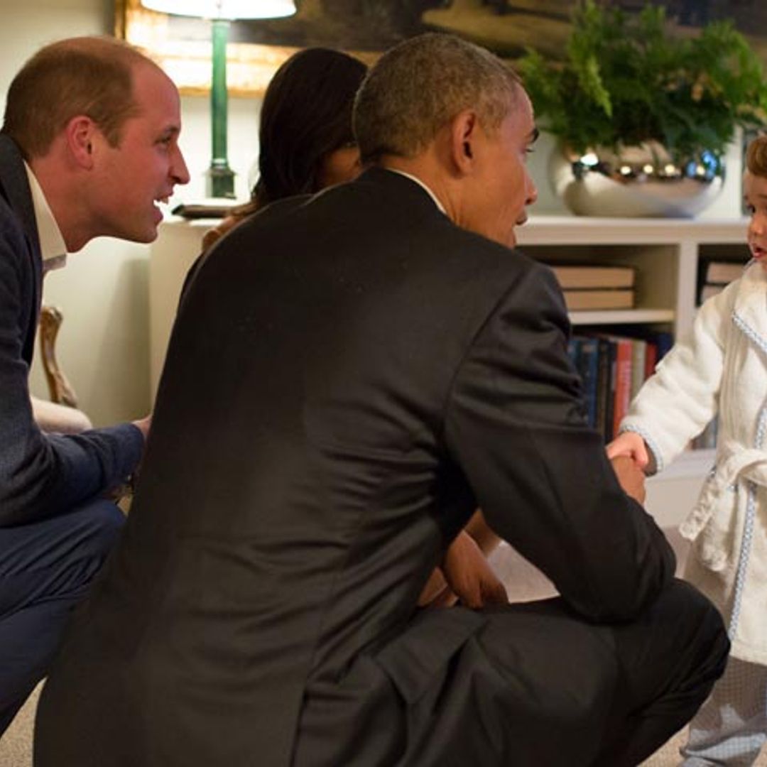 ¡Para comérselo! El día en que el príncipe George conoció a los Obama