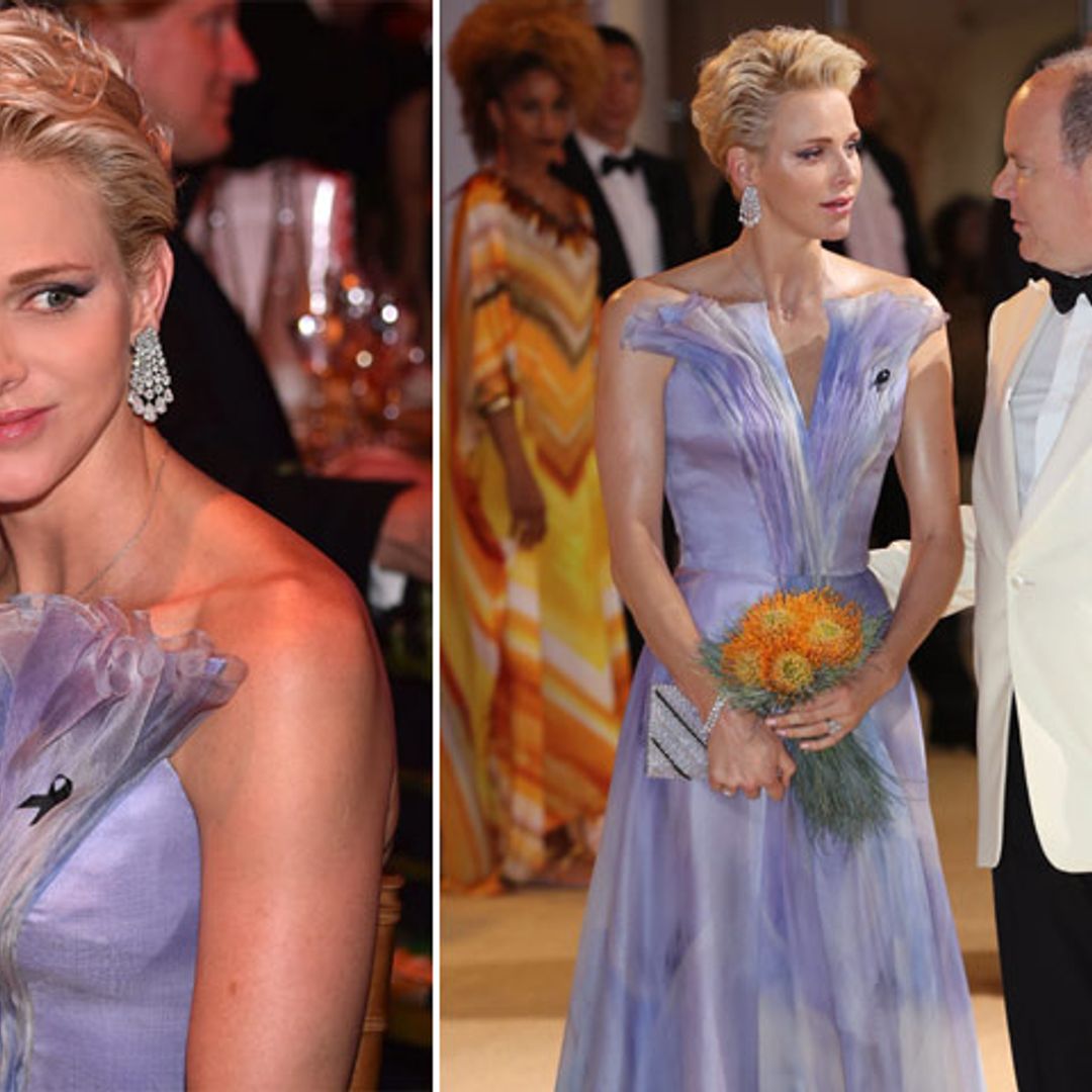 La princesa Charlene, 'glamour' de ensueño en la noche de verano más solidaria en Mónaco