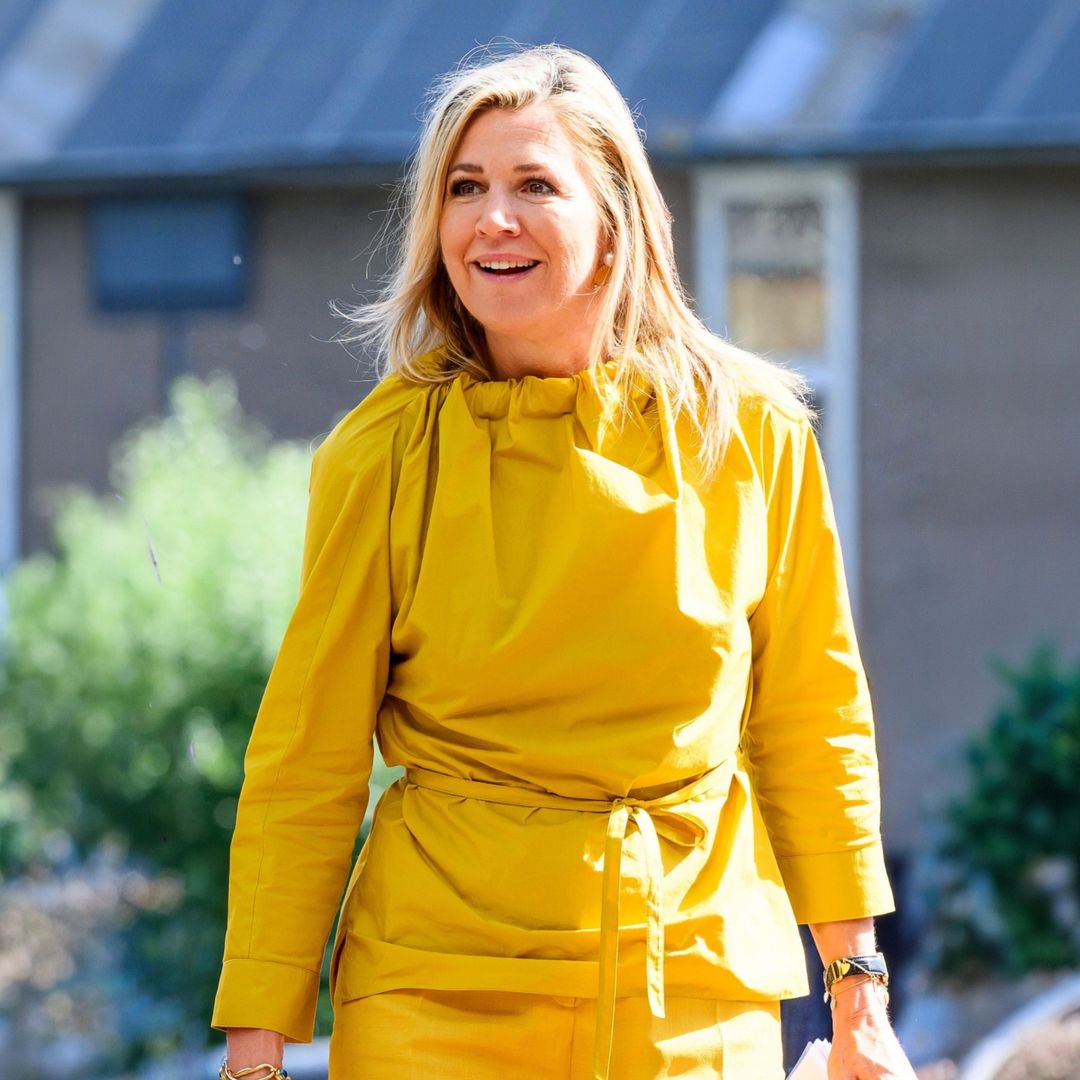 Máxima de Holanda rescata su elegante conjunto amarillo y demuestra por qué es la 'royal' más atrevida de Europa