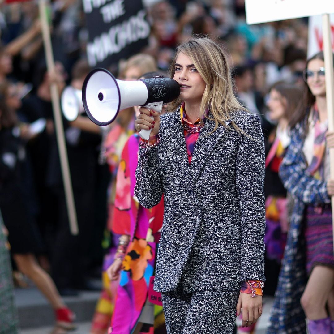 La modelo británica en un desfile de Chanel