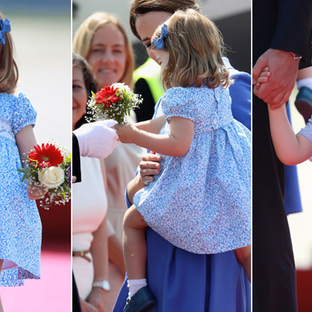Charlotte de Cambridge se toma muy en serio sus deberes reales en su primer saludo diplomático en Berlín
