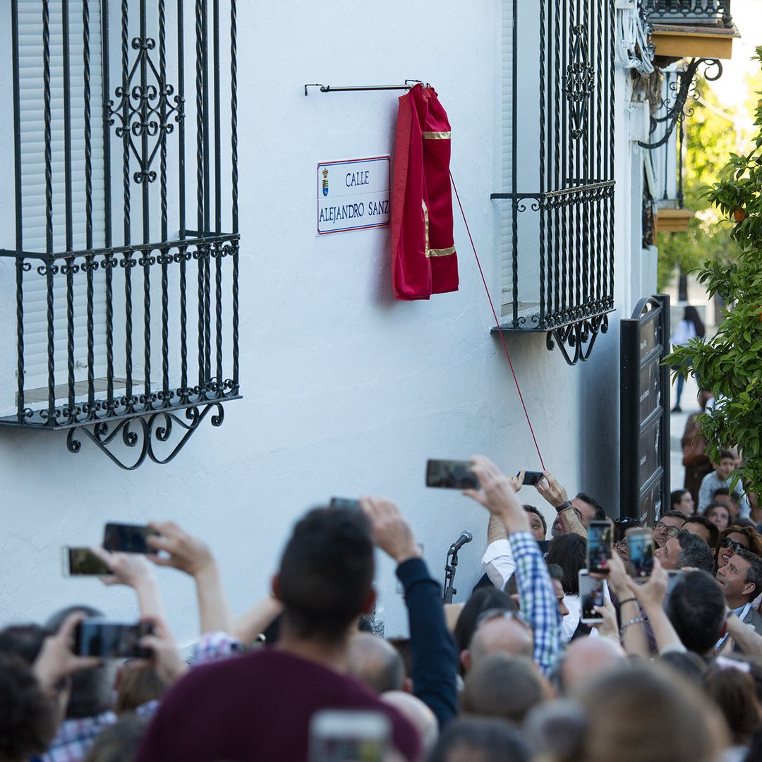 Inauguración de la calle de Alejandro Sanz en Alcalá de los Gazules en 2019, Cádiz