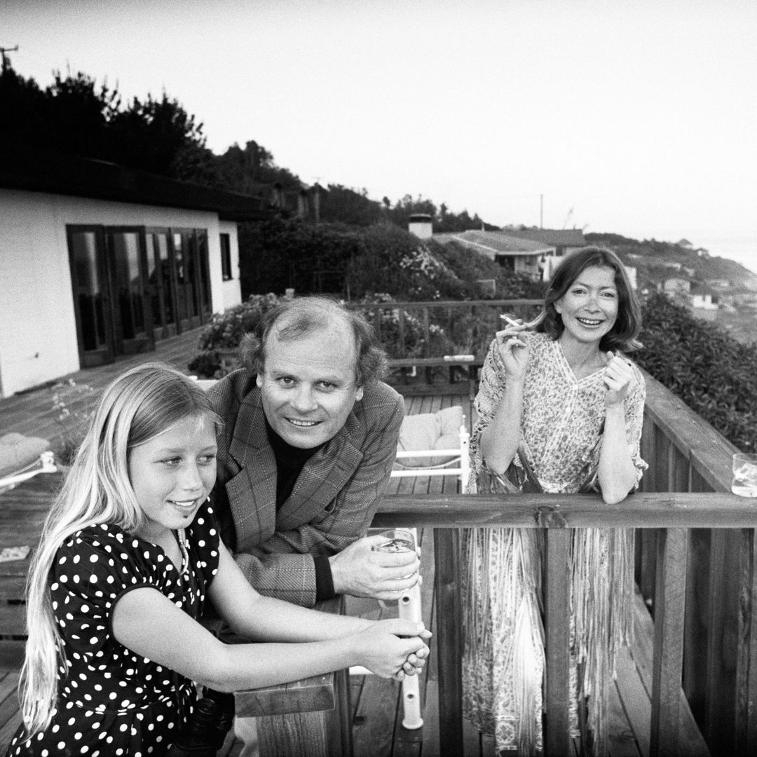 Con su marido y su hija